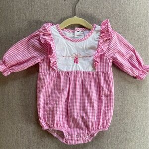 Stitchy Fish bubble romper, size 6 months